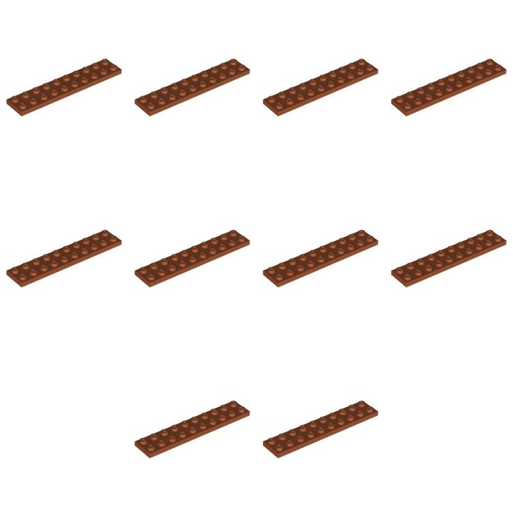 LEGO Plate 2 x 10, Part 3832 (Dark Orange, 10, count) — image 1