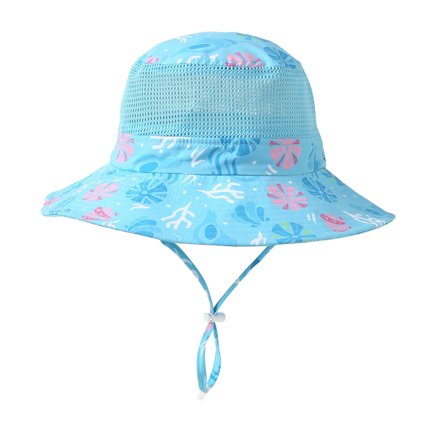 Home Prefer UPF50+ Wide Brim Sun Hat Boys Girls Sun Protection Hat Zoo Beach Swim Safari Bucket Hat for Baby Toddler Kid