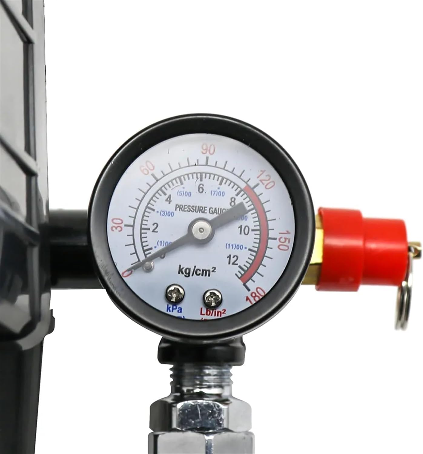 Efficient 220V/380V 4 Port Regulator Duty Air Compressor Pump Pressure Control Switch Air Pump Control Valve 0-180PSI with Gauge (Color : US Type 220v)