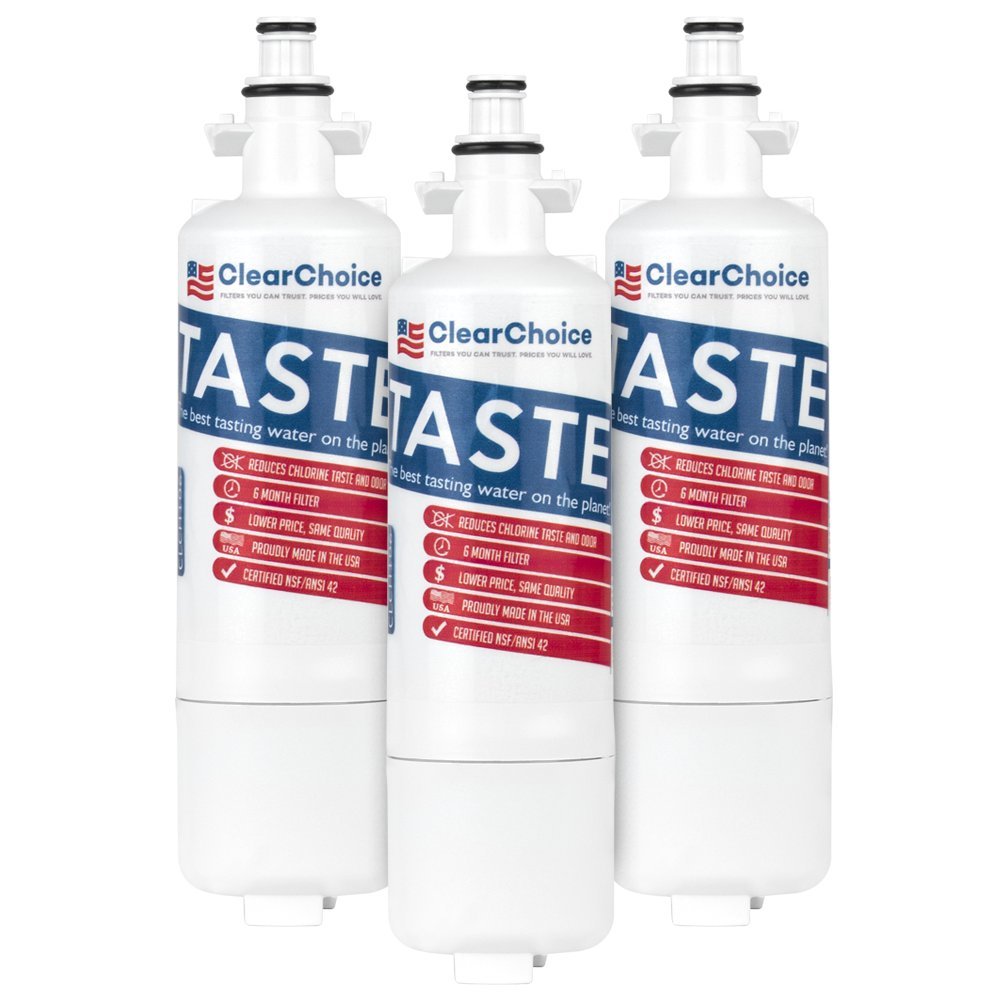 Clear ChoiceReplacement for LG LT700P ADQ36006102 Filter Compatible with EFF-6032A WF700 WFC2401 WLF-01 WSL-3 Refrigerator Water Filter, NSF Certified 3 White CLCH106-S 3