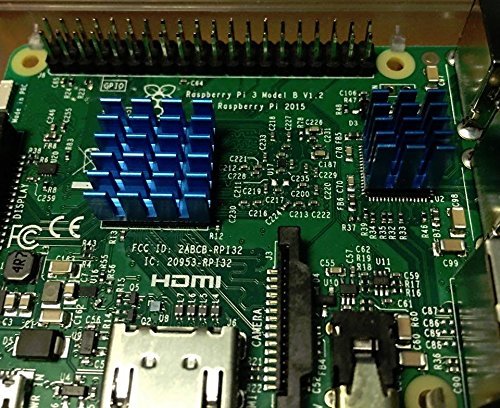 Blue Heatsink Kit for Raspberry Pi 3