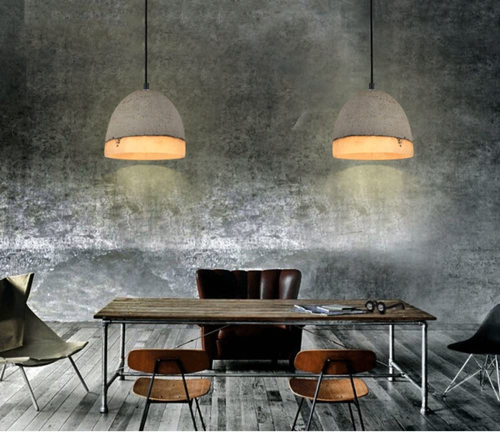 Lampa wisząca z żywicy cementowej