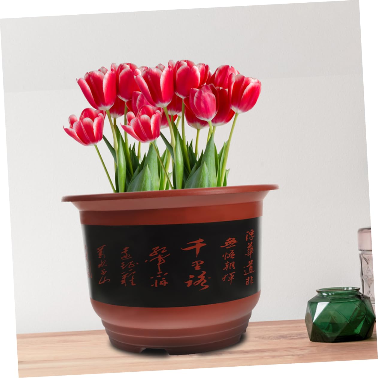 HANABASS 2pièces Pot De Fleurs Plastique Drainage pour Orchidées Pots De Pépinière Jardinière Extérieure Printanière pour Plantes