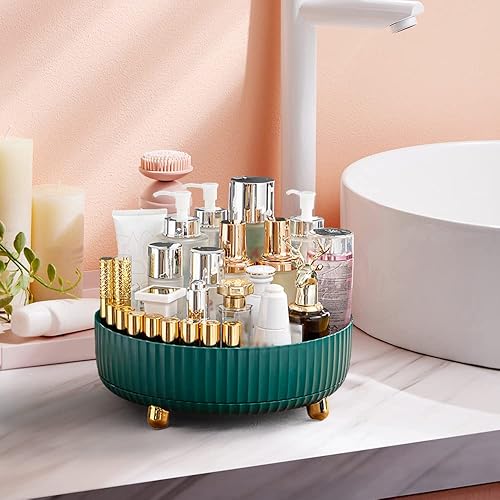 Miniatura 10 de Lazy Susan - Estante de almacenamiento giratorio, plato giratorio para gabinete, estante de especias giratorio de 360, organizador de gabinete,