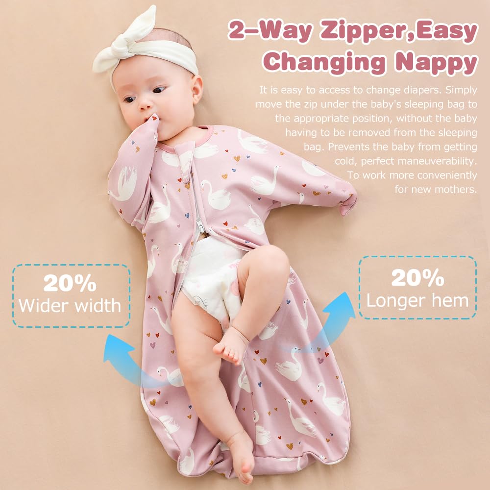HINATAA Baby Swaddle Sack, Swaddle Transitional Bag - Image 4