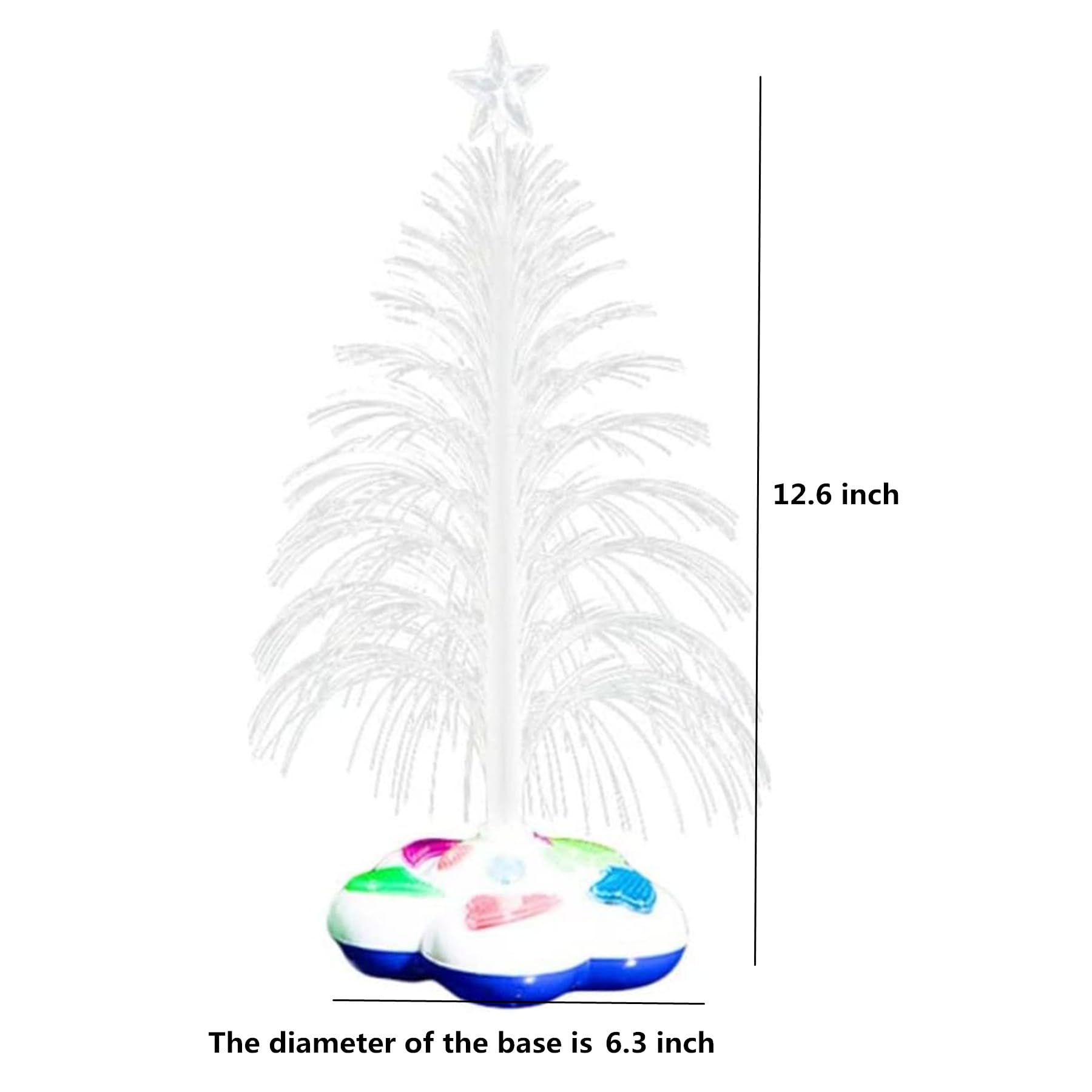 Amazon.co.jp: alfyng LED光ファイバークリスマスツリー 色が変わる