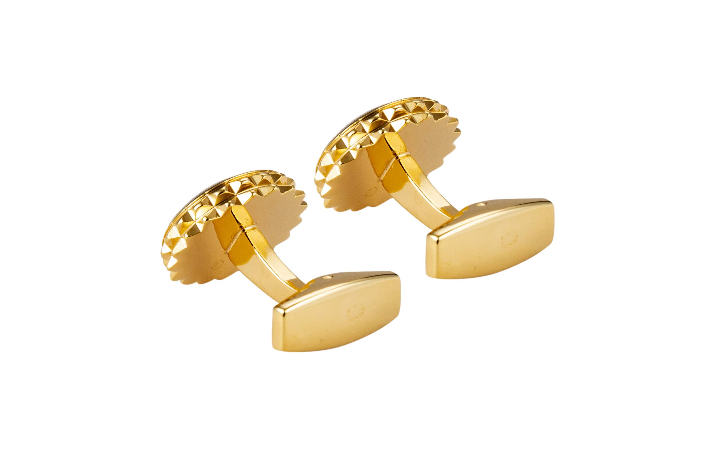 Men's Iconic Star Emblem Formal Executive Spike Cut Cufflinks