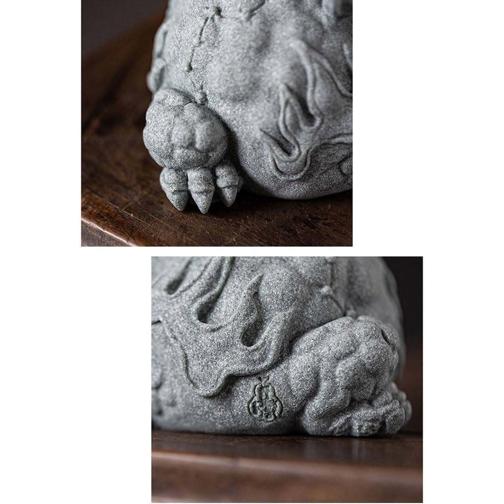 REIK Figurine da Tavolo Nuovi Ornamenti for Animali Domestici da tè rospo in Stile Cinese, Tavolo da tè Creativo rospo, Piante in Vaso e Decorazioni paesaggistiche Statue di Decorazioni per la Casa