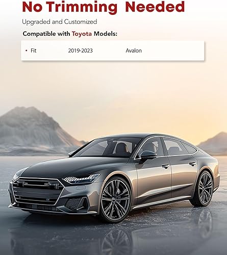 Miniatura 2 de YHTAUTO Alfombrillas compatibles con Toyota Avalon 2019-2023, alfombrillas de automóvil TPE para todo tipo de clima, ajuste personalizado, juego