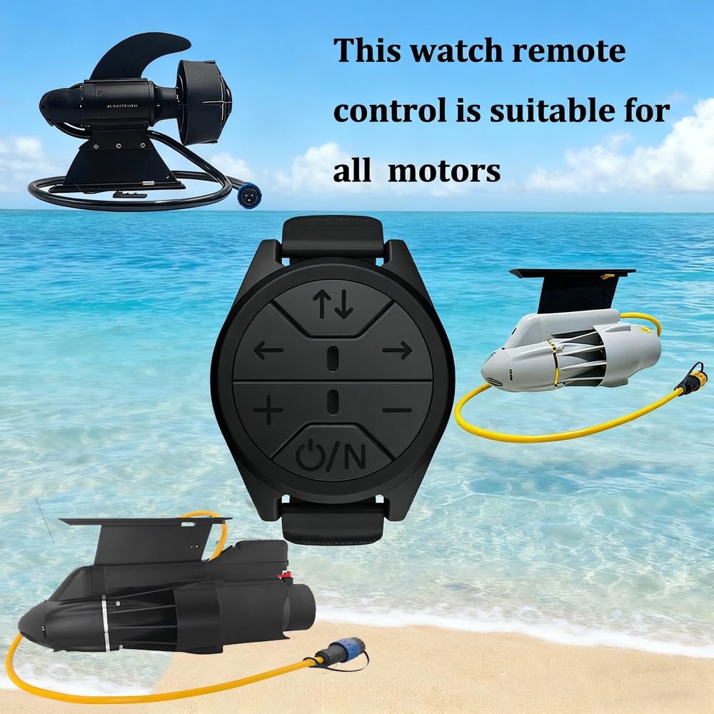 Control Remoto Universal: Impermeable y Recargable para Motores de Pesca (Belly Boat, Float Tube, Kayak) - Compatible con Kedean