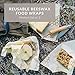 Bee's Wrap Beeswax Wraps for Food - Honeycomb Medium 3 Pack Made in USA Reusable & Organic Food Wraps, Sandwich Wrap & Bowl Covers - Eco-Friendly Alternative to Aluminum Foil & Plastic Wrap