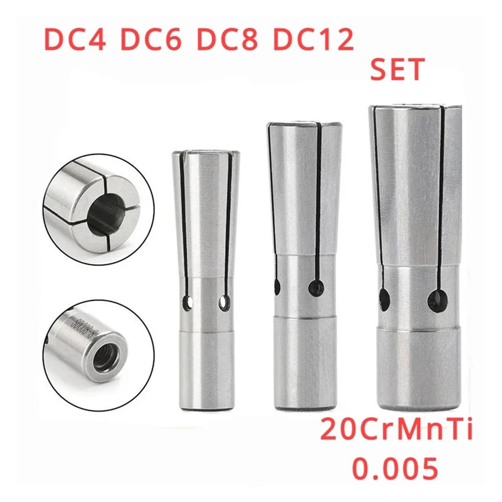 Zestaw zacisków sprężynowych, szczypce zaciskowe, SDC 0,005 mm (DC6-4 mm)
