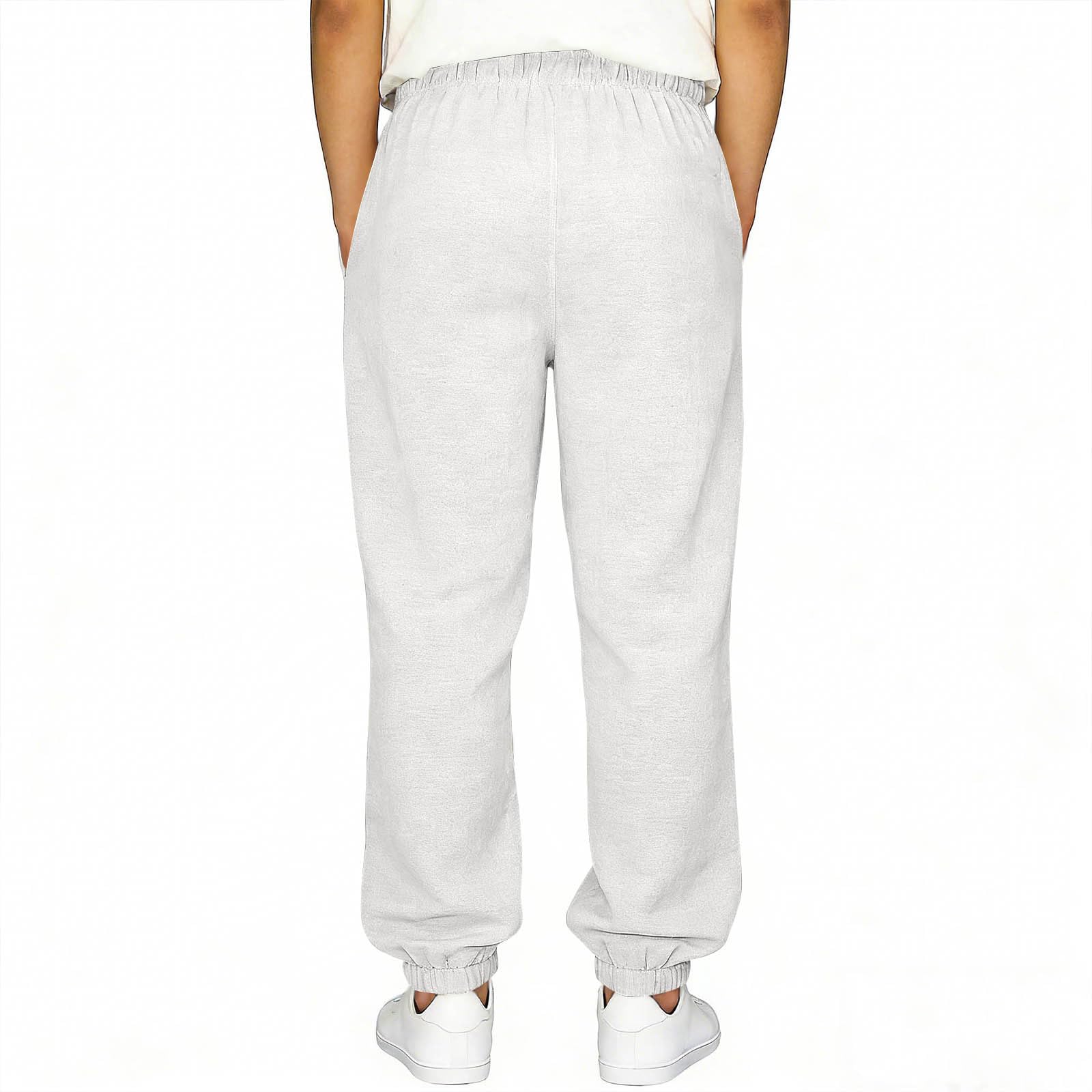 Pantanlones de Lino para Niños,Algodón y Lino Pantanlon Chandal Niño Cintura Elástica Pantalón Chino Largo Sueltos con Bolsillos Cómodo Transpirable Jogging Pants Ropa Adolescentes Chicos 5-15 Años