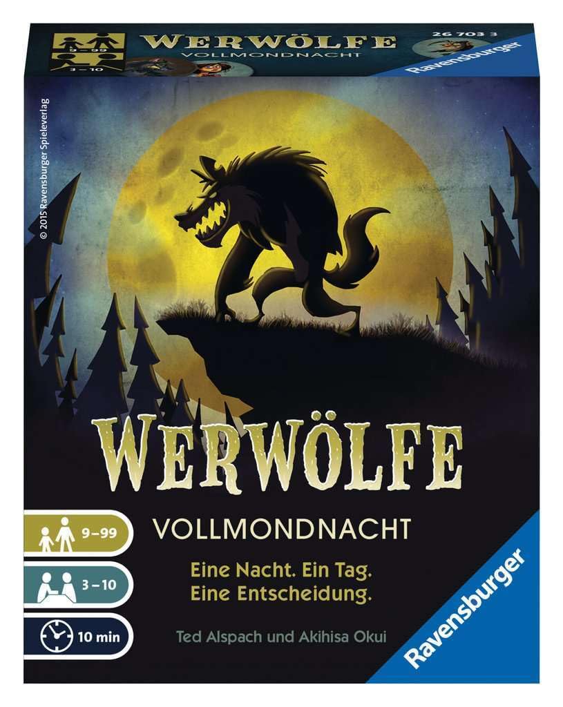 Ravensburger 26703 3 "Werewolves Full Moon Night Game,Blue