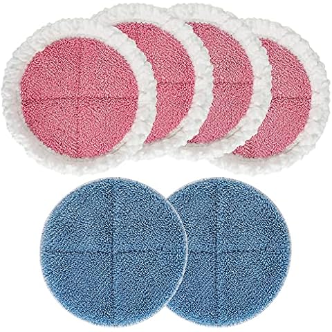 Microfibre Cleaning Buffing Pads Replacement Spare Pads Compatible for Power-Glide, 6 Pack Cover