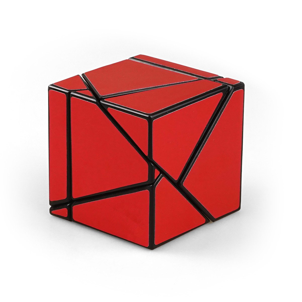 CuberSpeed FangShi LimCube 2x2 Ghost Cube Black with Red Sticker