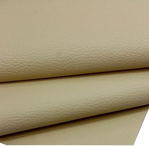 Miniatura 4 de Mybecca Color de la tela de vinilo de piel sintética marfil (15 yardas)