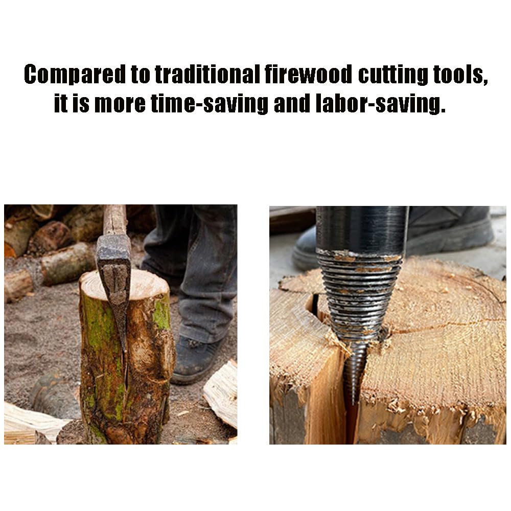 Electric Drill Log Splitter Firewood Log Splitter Drill Bit - 32mm Wood ...
