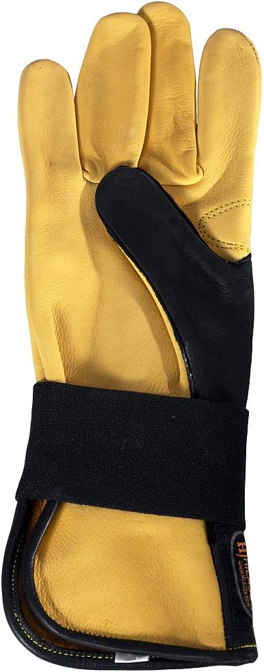 HILASON Bull Riding Gloves Genuine Leather Right-Hand Size (6" to 10") | Horse Horseback Women Men