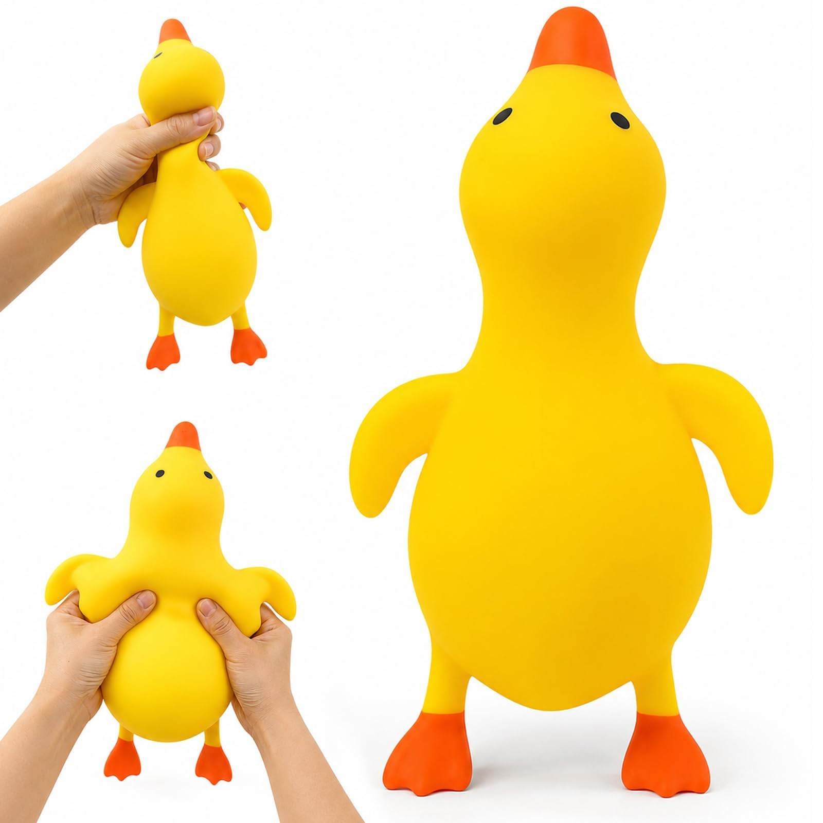 13IN Giant Duck Squishy Fidget Toy,Slow Rising Stress Balls for Kids Adults