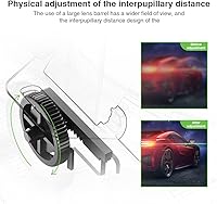 Vista 8 de Xiaokeis Auriculares de realidad virtual VR, gafas 3D, soporte de auriculares VR versión de 4.7-7 pulgadas, gafas de realidad virtual, auriculares