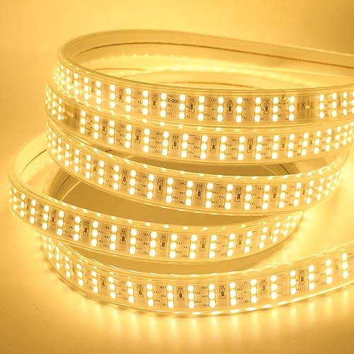 SUYOOULIN Tira de luces LED 85 pies820ft súper brillante 150000LM 4040 180 LEDsSM tira de luces LED tira de luces flexibles alto voltaje AC110V-130V
