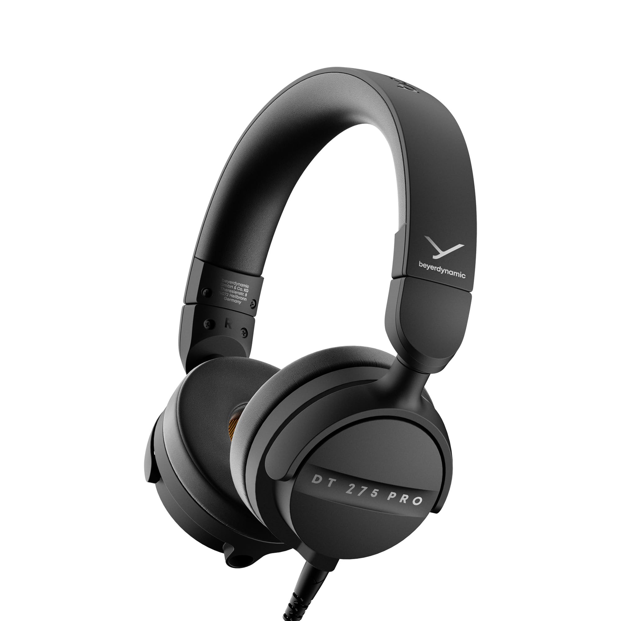 beyerdynamic DT 275 PRO On-Ear-Monitoringkopfhörer mit hoher Isolation | Ausgewogener Klangabstimmung, verriegelbarem Kabel und austauschbaren Teilen für Set, Bühne und Booth