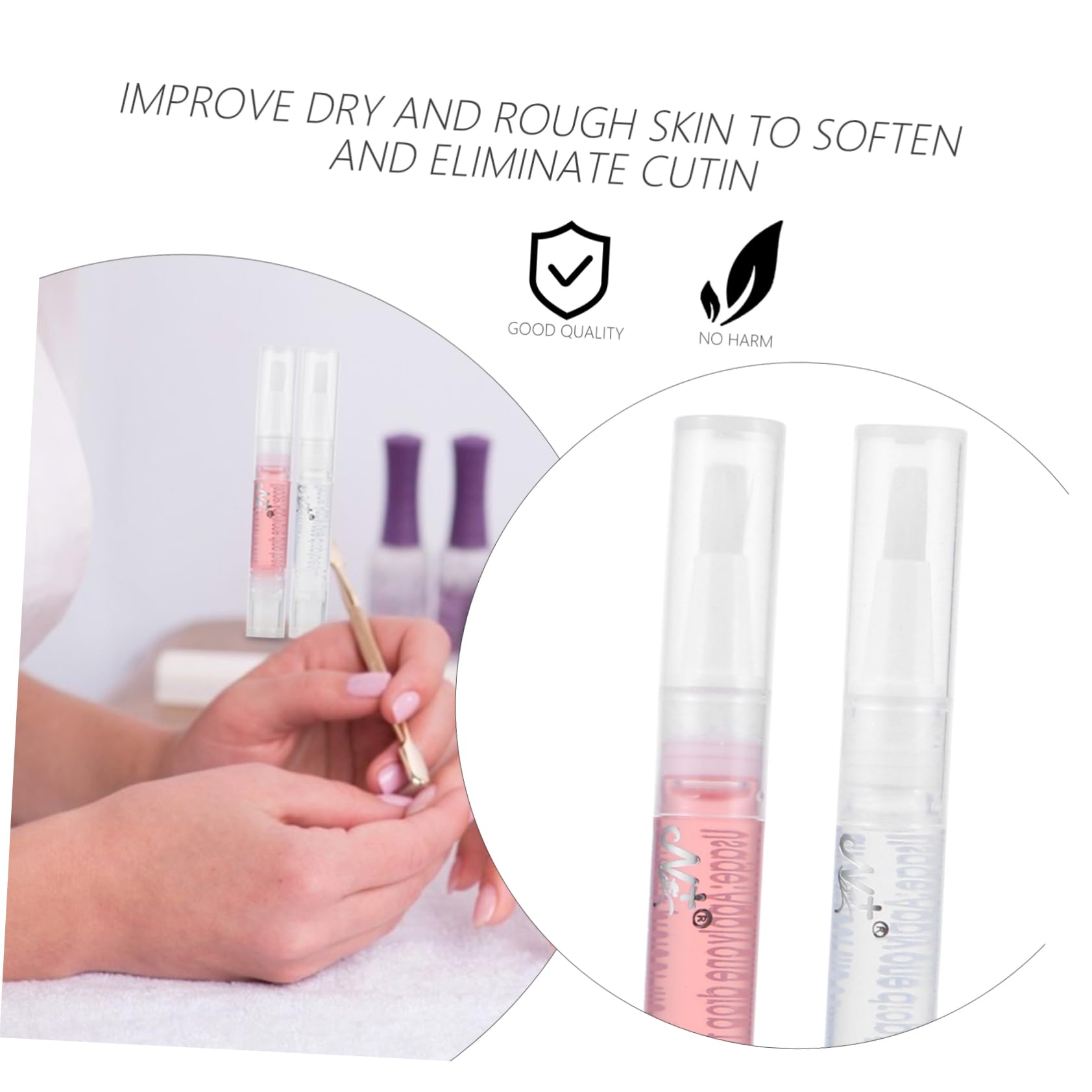 Ipetboom 24piezas Esencial Para Uñas y Cutículas Bolígrafos De Nutriente Para Reparar y Revitalizar Uñas Para Uso Personal o Salones De Belleza