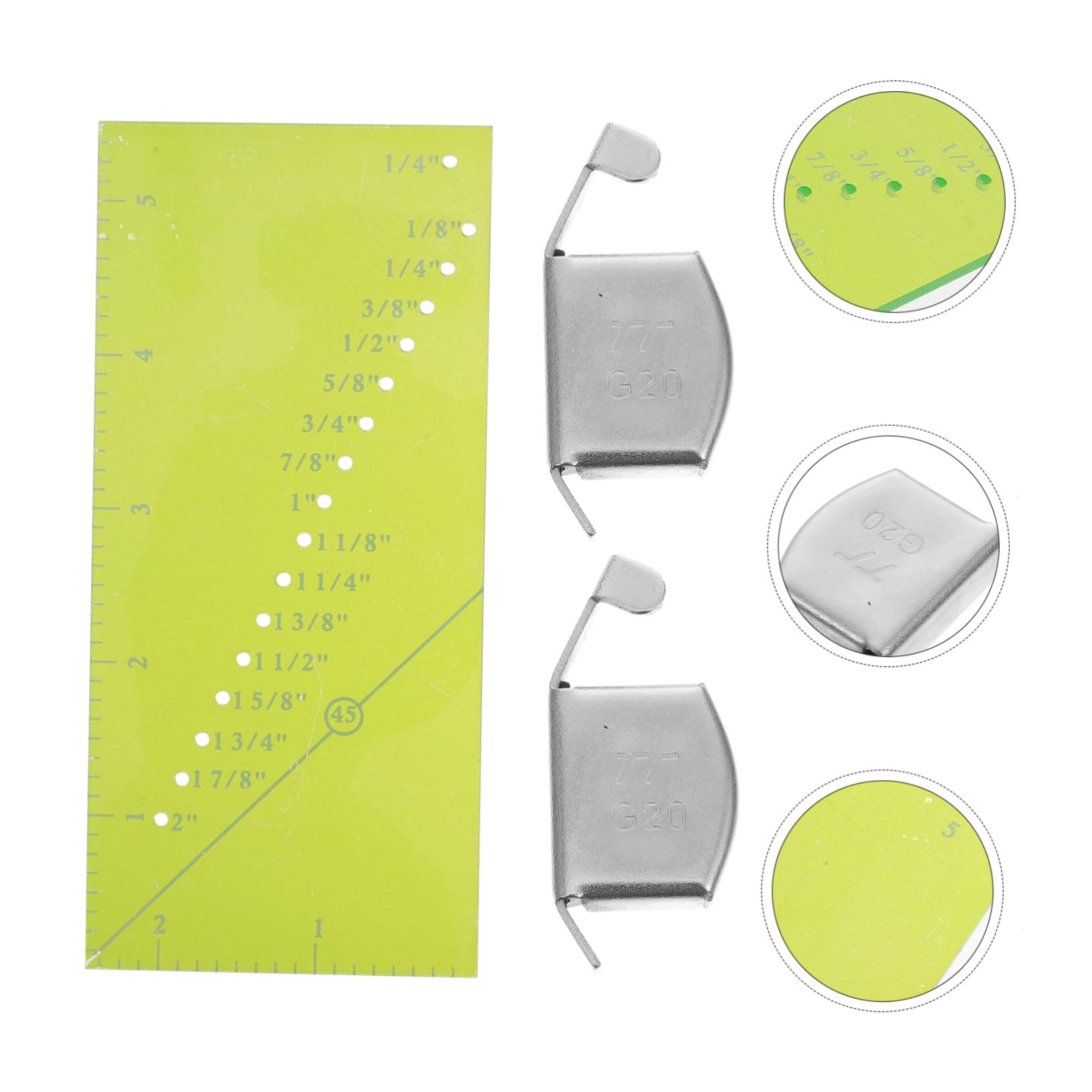 2 Set Di Pratici Strumenti Di Misurazione Delle Cuciture Righello Per Margini Di Cucitura Per Trapuntatura Righello Per Patchwork Per Cucire Tessuti Per e Precise