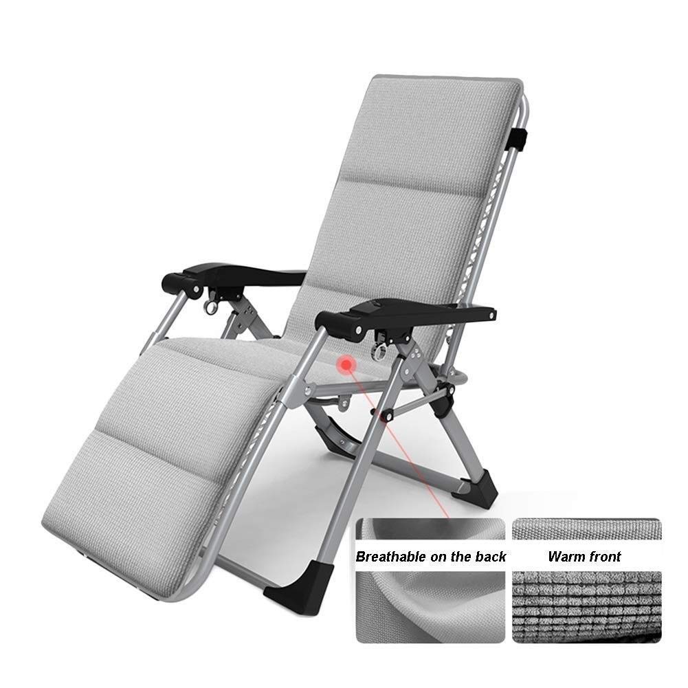 LFNXOVXF Sillas de Gravedad Cero para Exteriores, Tumbona reclinable para Playa, jardín, Camping, sillón Plegable, Soporte de 200 kg con Cojines
