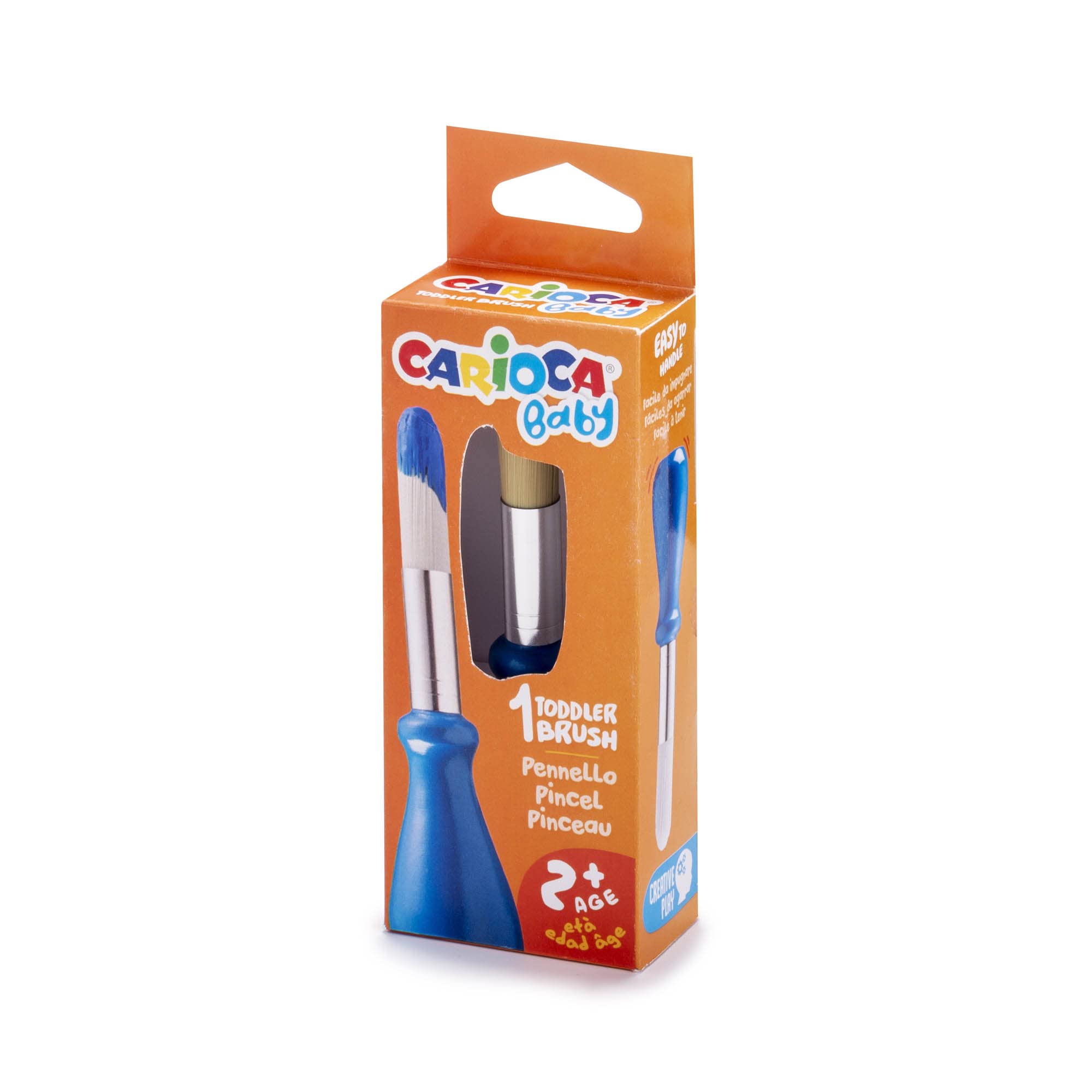 Carioca Baby Pennello in Nylon con Setole Morbide e Impugnatura Semplice, 1 Pezzo
