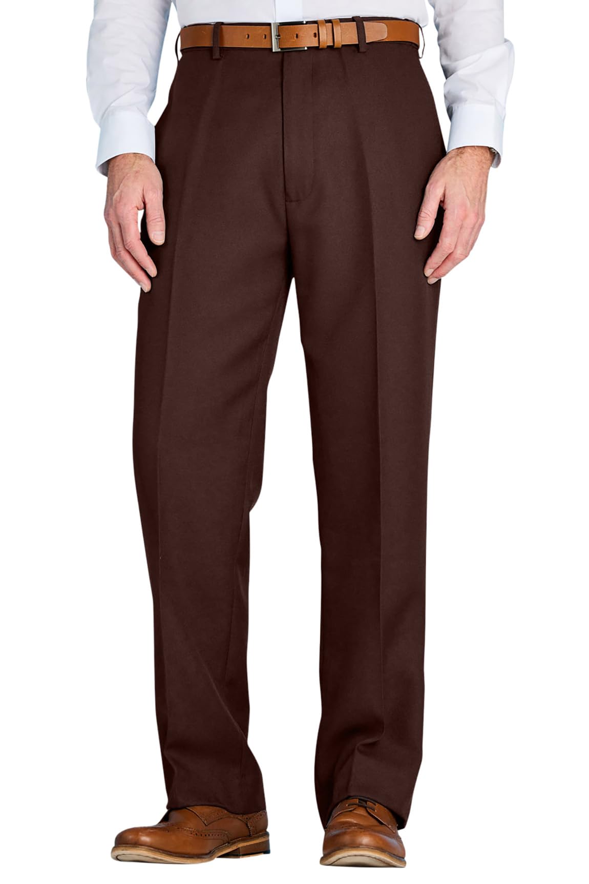 Chums Men's Formal Trousers - Brown - Size 44R