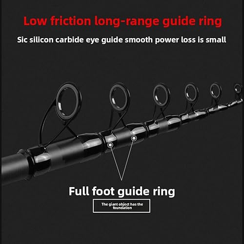 Miniatura 5 de Telescopic Fishing Rod and Reel Combination, 240 Cm Carbon Fiber Rod, Adult Foldable Fishing Rod Suitable for Freshwater and Salt Water