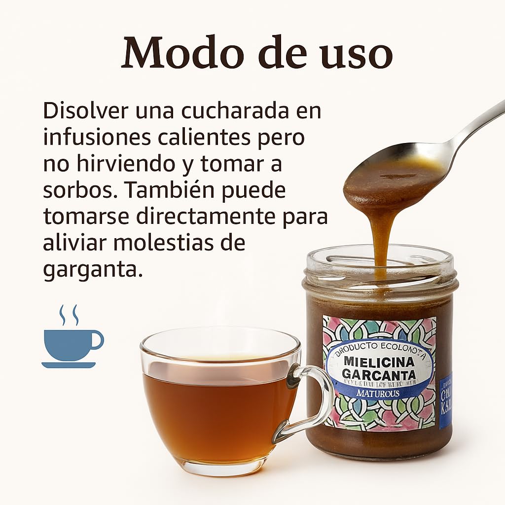 Miel para la garganta con jengibre, canela y limón – mezcla natural de sabor intenso y efecto calmante - Ideal para voz, tos y días fríos - Pack Ahorro x2
