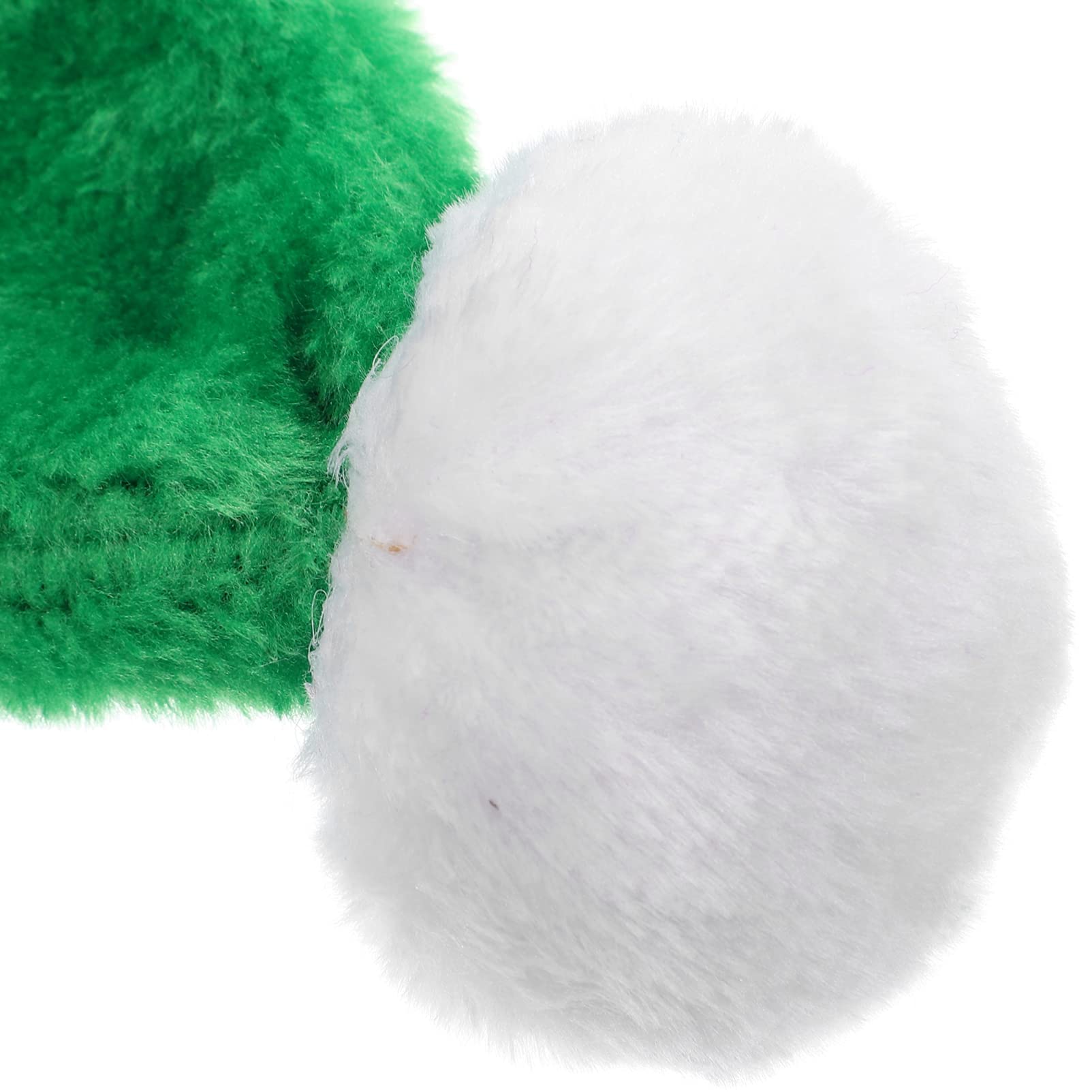 PRETYZOOM 4 Piezas Gorro de Papá Noel de felpa sombrero de navidad gorros navideños esponjosos christmas hat sombreros navideños cálido gorro de Papá Noel suministros de navidad felpa corta