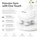 NIROGIN Electric Scalp Massager for Hair Growth | Head Massager Vibrating Machine | Scalp Massager Brush for Deep Head Massage & Stress Relief | Hair Massager for Scalp Massage | Rechargeable (White) gallery image