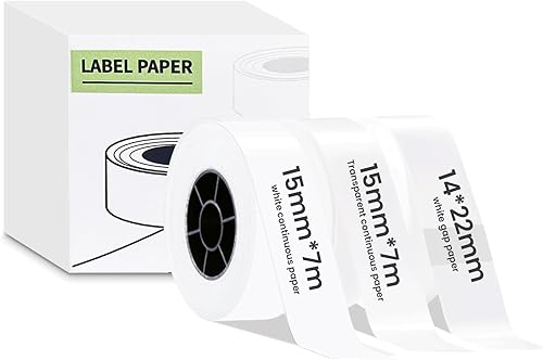 Vretti HP2HP3 - Etiquetas adhesivas adhesivas de papel térmico negro sobre blanco, 3 rollos, 160 etiquetasrollo, 0.55 x 1.57 pulgadas, etiquetas
