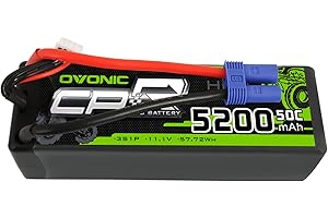 OVONIC 3S Lipo Battery 50C 5200mAh 11.1V Lipo Battery with EC5 Connector