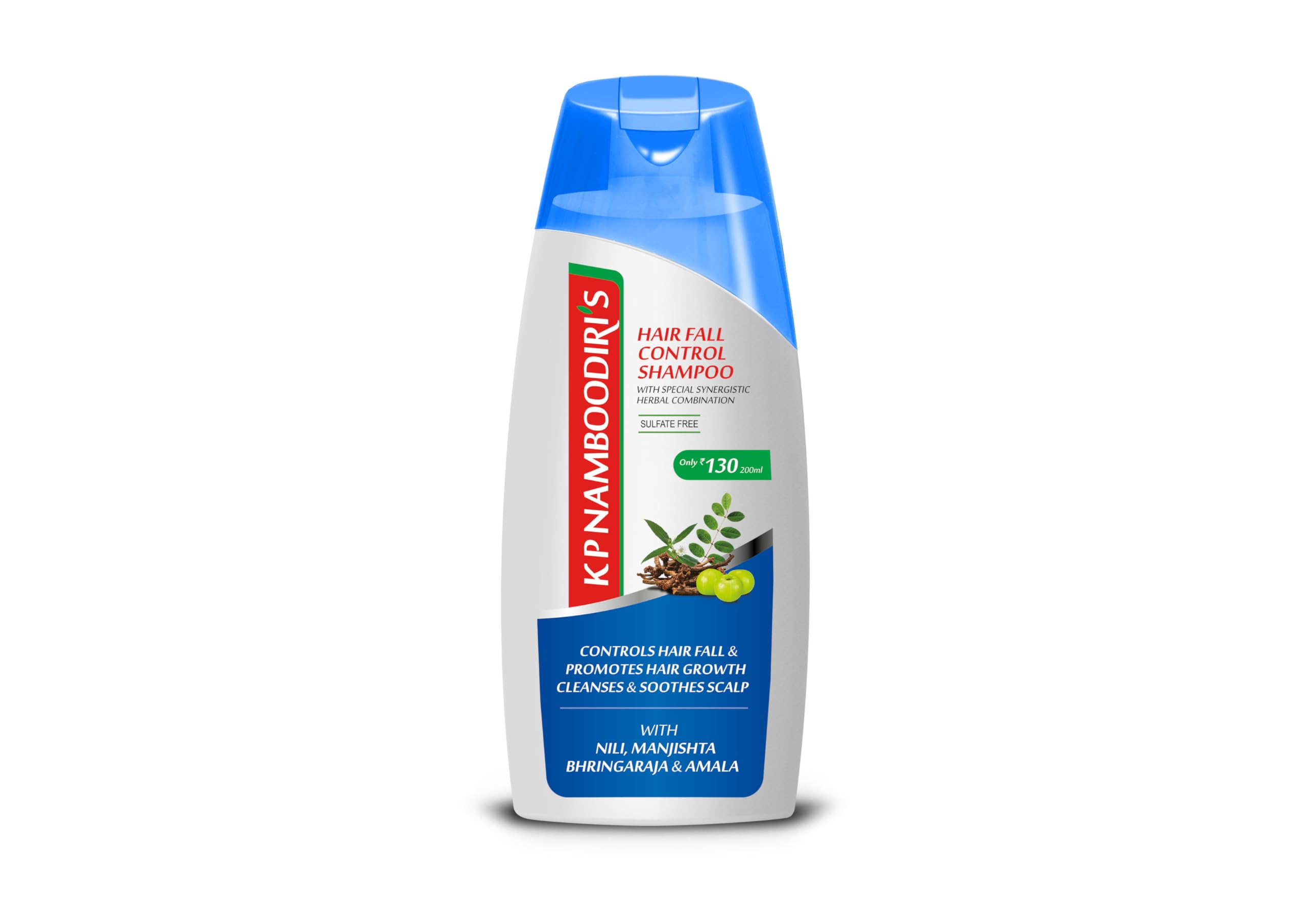 Hair Fall Control Shampoo | Sulfate Free Herbal Shampoo | With Bhringaraja, Amla, Nili & Manjishta | Controls Hair Fall & Promotes Hair Growth | 200 ml (Pack of 2)-image-10