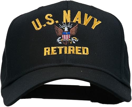e4Hatscom US Navy Jubilado militar bordado Cap e4Hatscom US Navy Jubilado militar bordado Cap