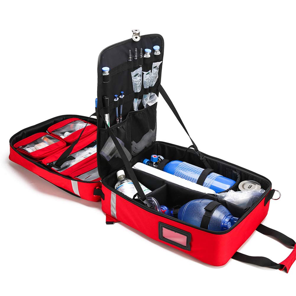 Zaino Di Pronto Soccorso, Carrello Del Kit Di Pronto Soccorso Da Campeggio Un Kit Di Pronto Soccorso Per Tutti Gli Usi Per Le Emergenze a Casa, In Auto, Sul Posto Di Lavoro, a Piedi O In Sopravviven