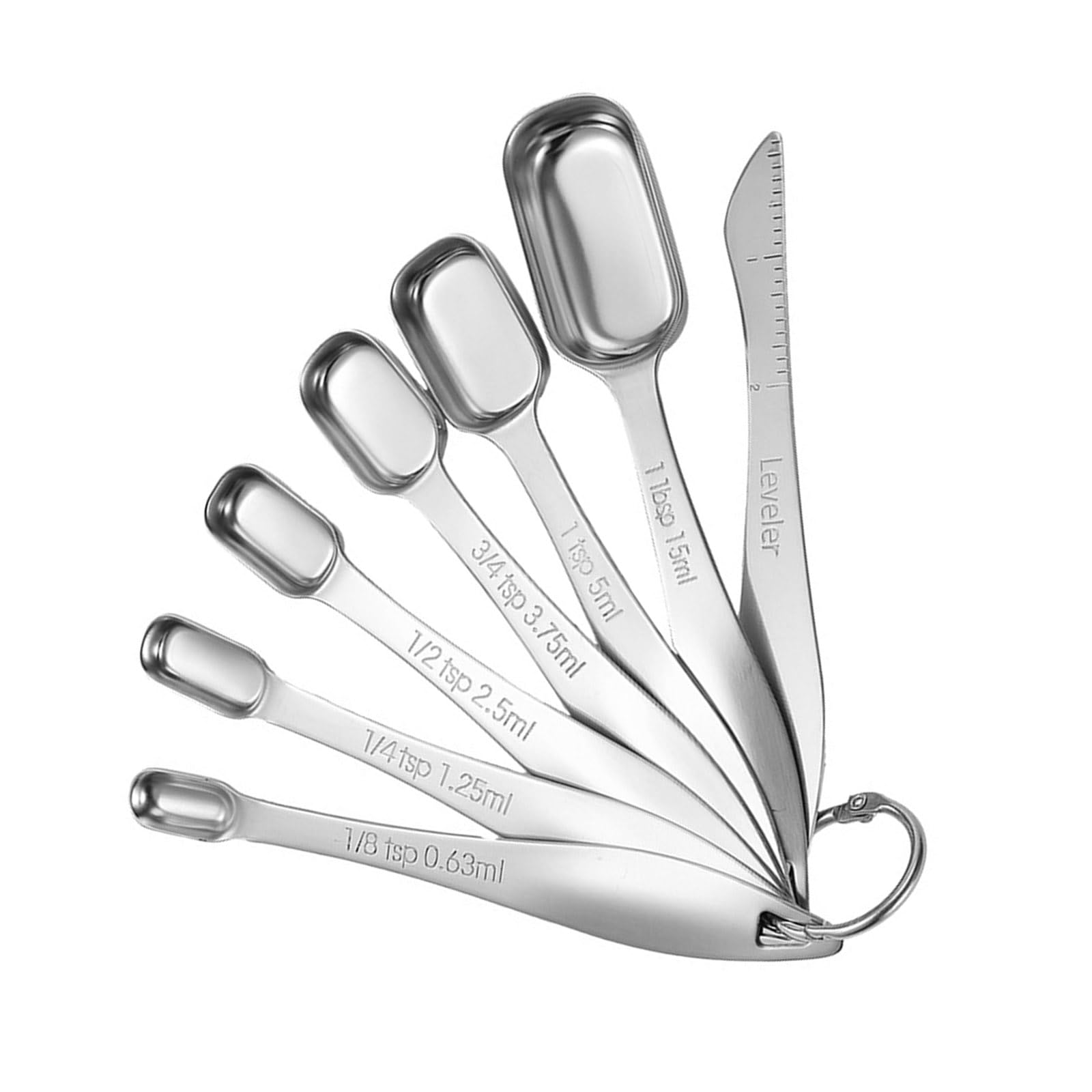 Buxuaaaa Professional 7pc Rustless Measuring Utensils Double Measurement Balances Dishwasher Safe Baking Rudiments Accuracy Kitchen Measuring Utensils