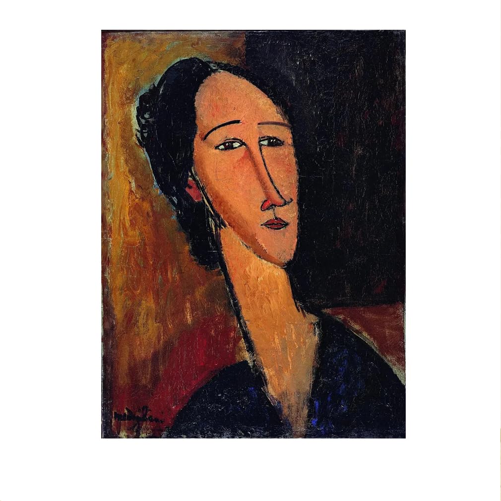 Amedeo Modigliani affiche rétro femme portrait art mural peinture sur toile impressions 50x70cm