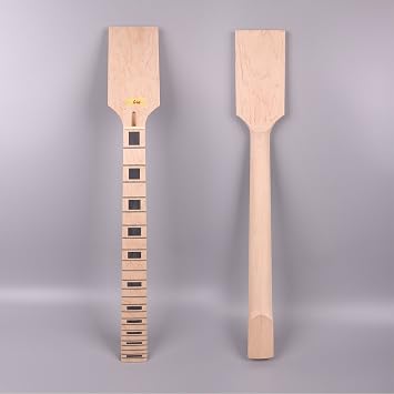 yinfente electric guitar neck Solid wood 24 fret 25.5 inch Block inlay paddle headstock