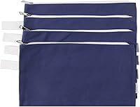 Vista 14 de Estuches con cierre para organización de herramientas de Augbunny, 100 % algodón, 16 onzas, ultrarresistentes, multiusos, de lona, 4