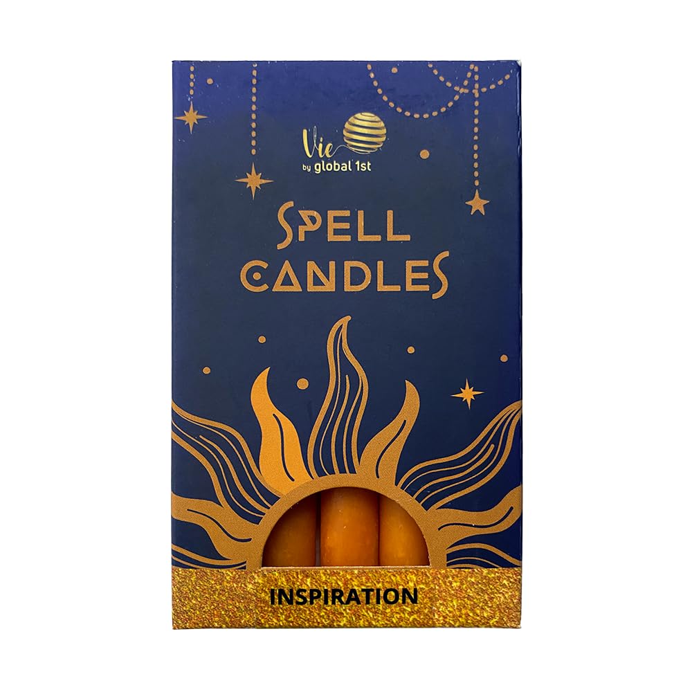 VIE Spell Candles, Handmade & Unscented, Pack of 5, Inspiration