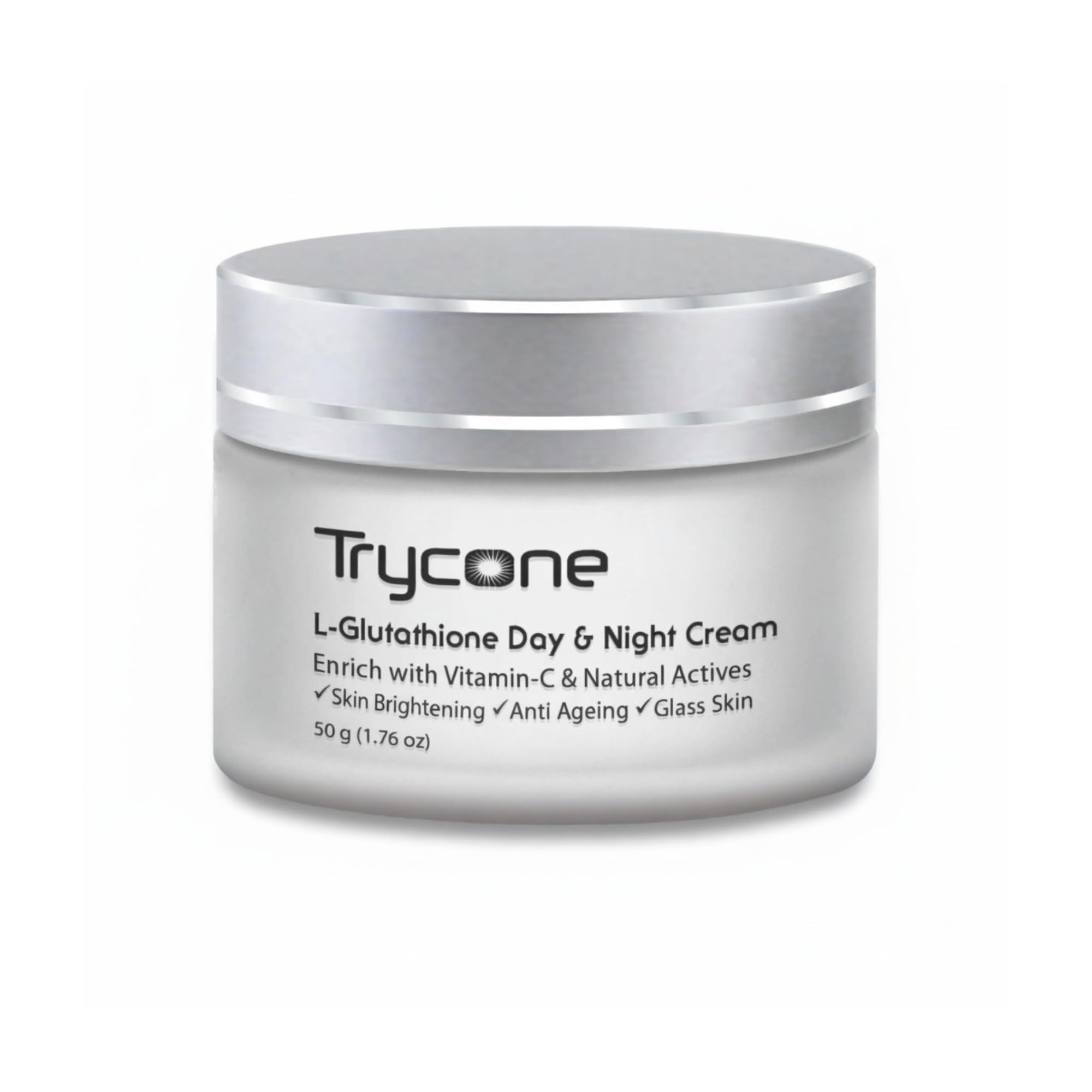 Trycone L- Glutathione Cream for Skin Whitening, Anti Ageing and Glass Skin, Enrich with Vitamin C, 50 Gm
