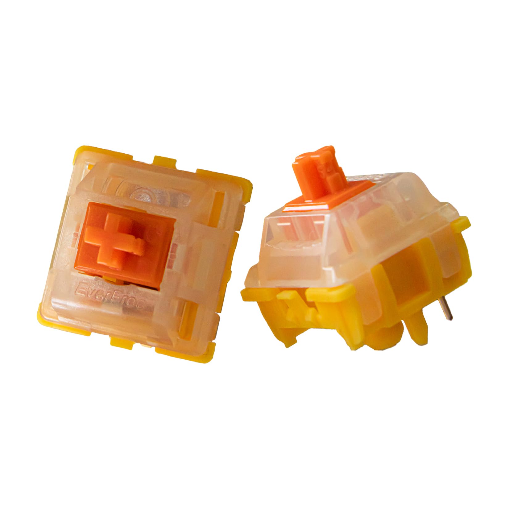 Gateron EF Curry Switches for Mechanical Keyboard 5 pin Linear Swithes Pre-Lubed Factory 50g Keyboard Switch 15mm Spring (70pcs)