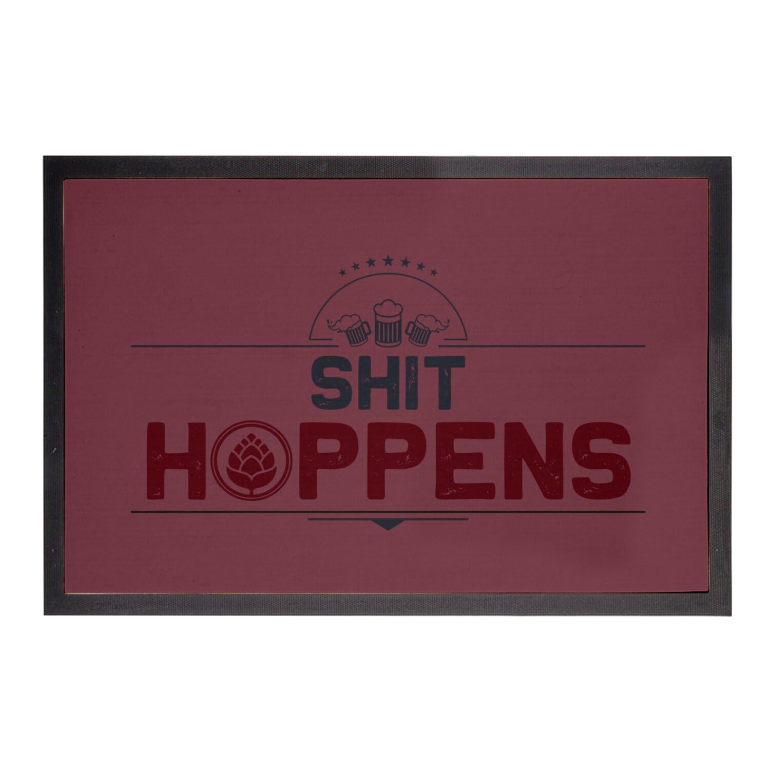 Paillasson rouge Fabulous 75x50cm stop saleté entrée style humour