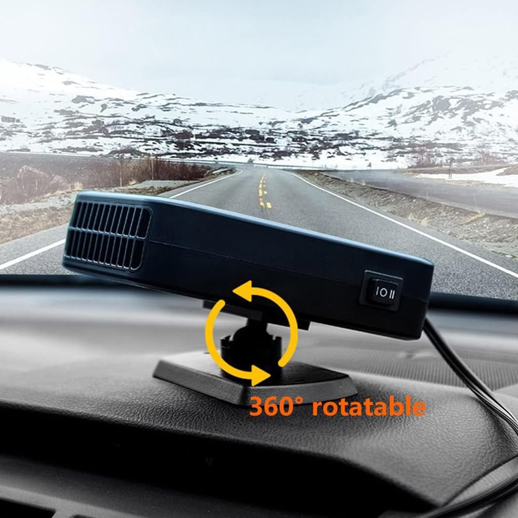Calentador Coche para Hyundai Genesis G80, descongelador portátil función Calentamiento enfriamiento rápido descongelador Accesorios,A-Orange